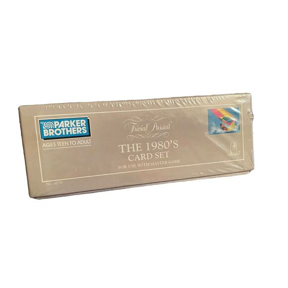 Trivial Pursuit - 1980s CARD SET - Master Game Parker Brothers 1991 NEW SEALED - Picture 4 of 4